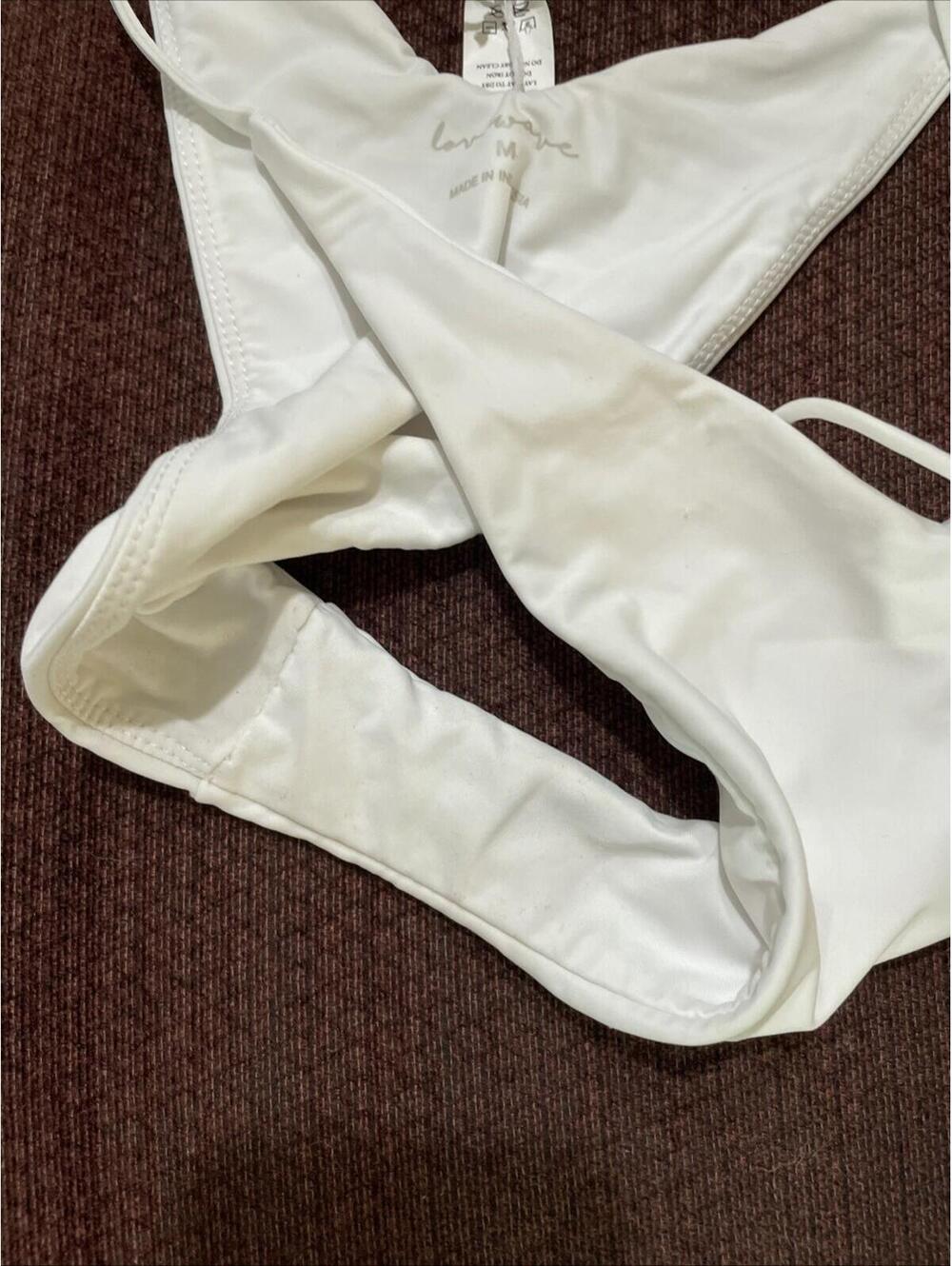 lovewave the Charley Bikini Bottom white size M NWT $78msrp - Picture 7 of 8